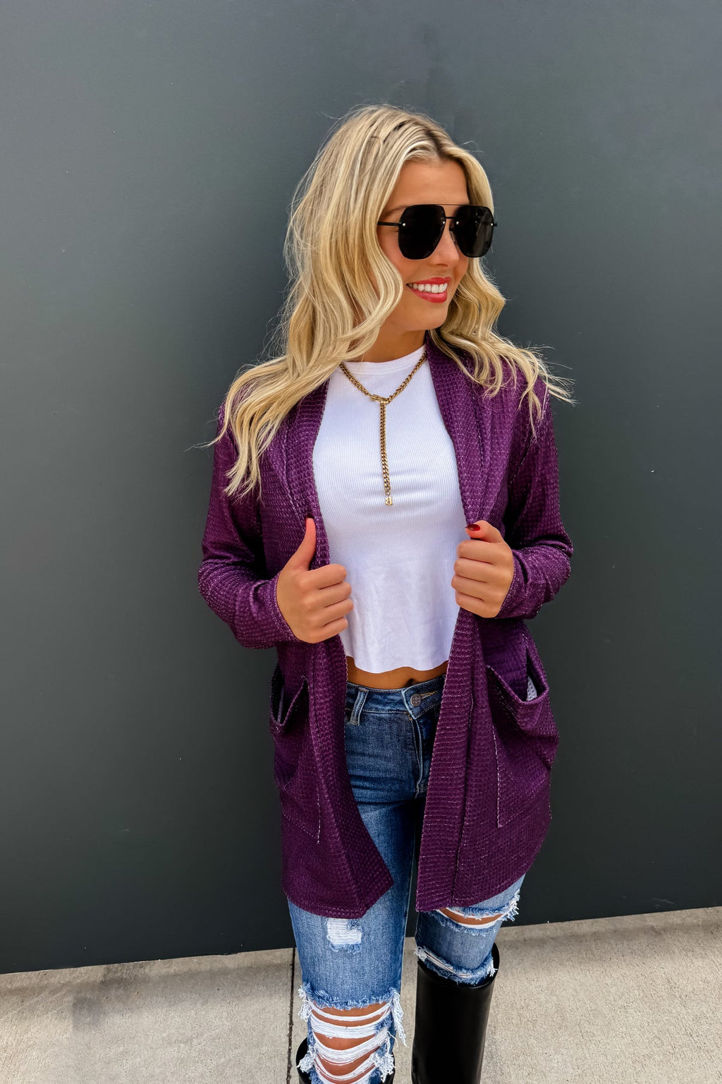 🌼PREORDER 🌼Fall Lola Cardigan Purple