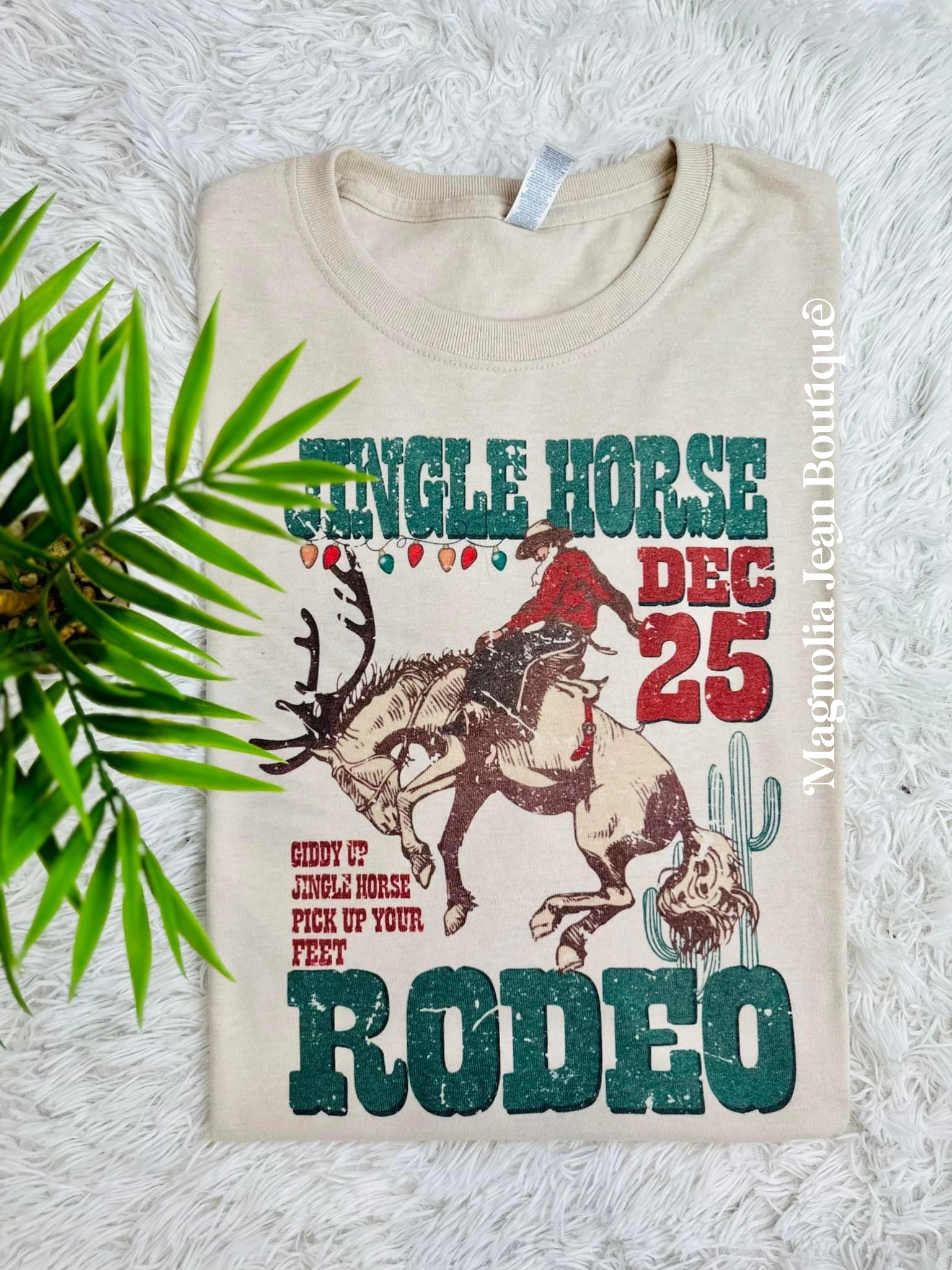 🎄Special Order Tee🎄 S-4X Jingle Horse Rodeo Tee
