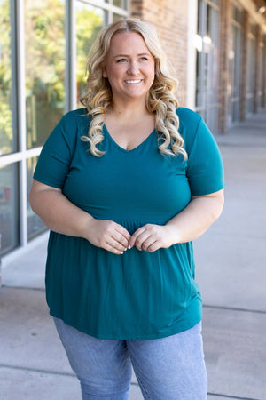 Ruffle Tank Teal