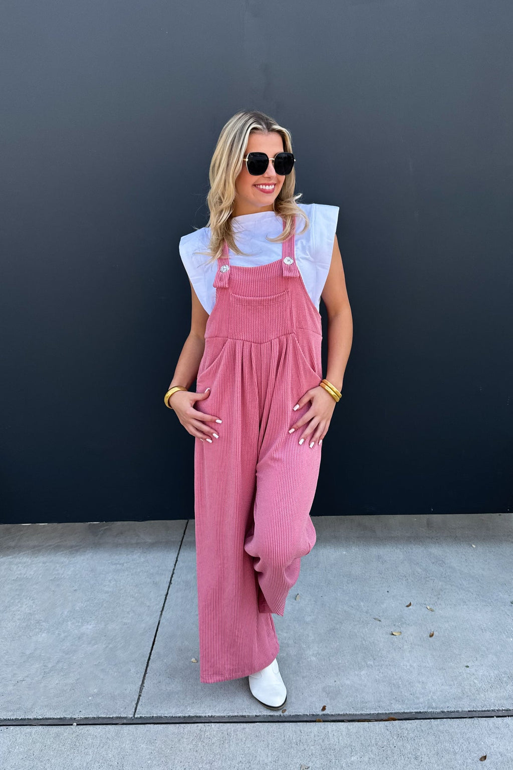 PREORDER✨Karli Boho Overalls Mauve