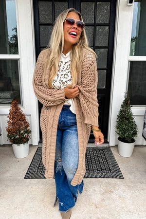 ✨PREORDER✨ Kandias Knit Cardigan Mocha