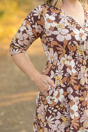 Taylor Dress Neutral Vintage Floral