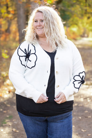 Flower Detail Cardigan