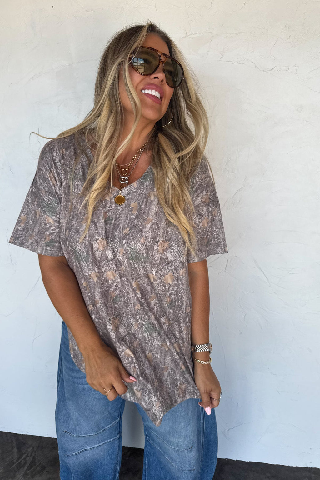 ✨PREORDER ✨Joey Washed Cotton Boyfriend Tee Vintage Camo