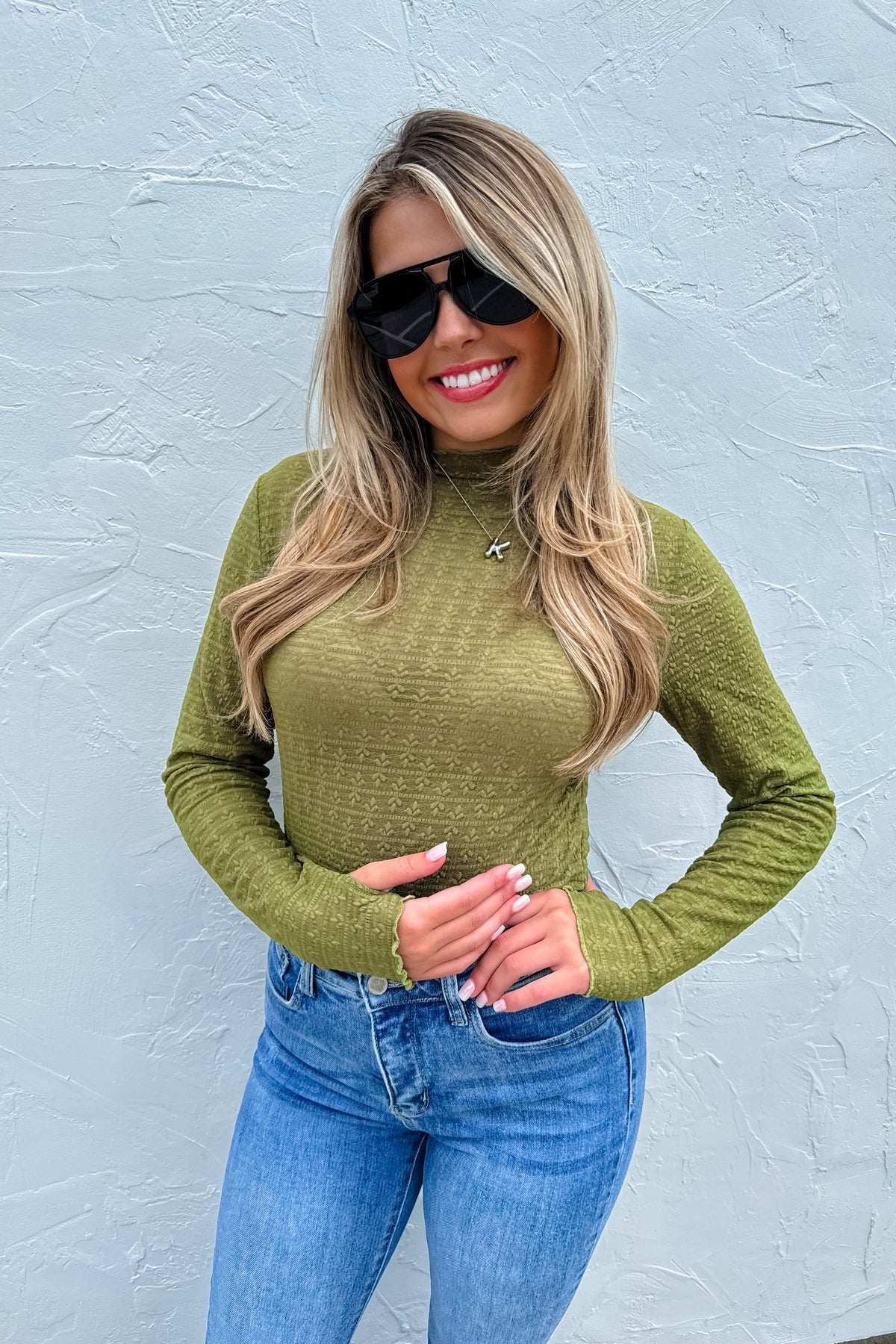 ✨Preorder✨ Juliette Lace Top Olive