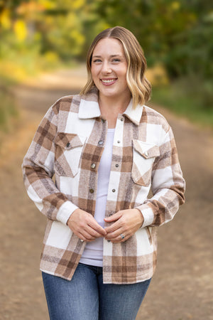 Norah Plaid Shaket Neutral Tones