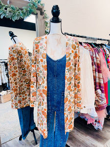 Classic Cardigan Fall Boho Floral