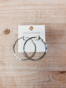 Legacy Square Gem Hoops