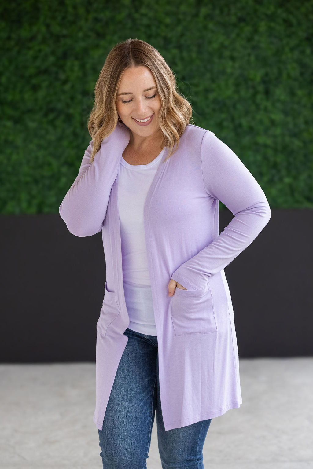 Classic Cardigan Lavender