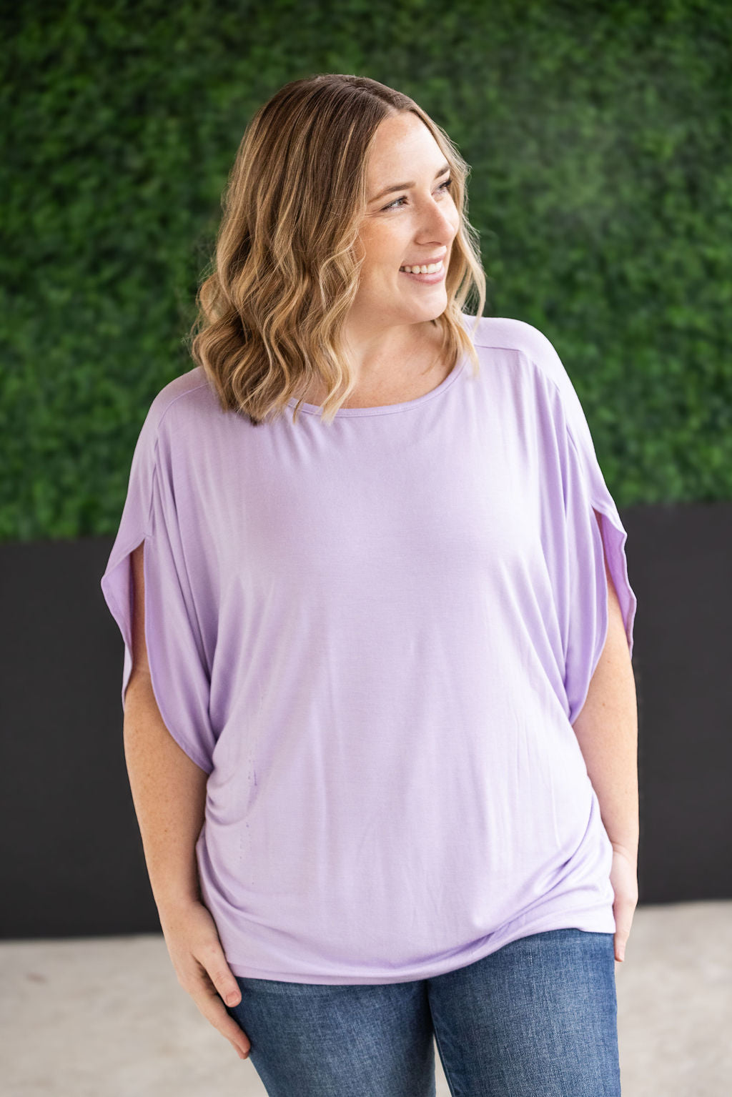 Darcy Dolman Top Lavender