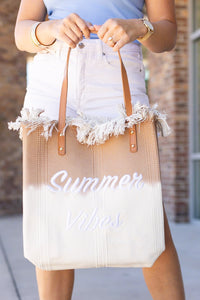 Fringe Summer Vibes Bag Tan