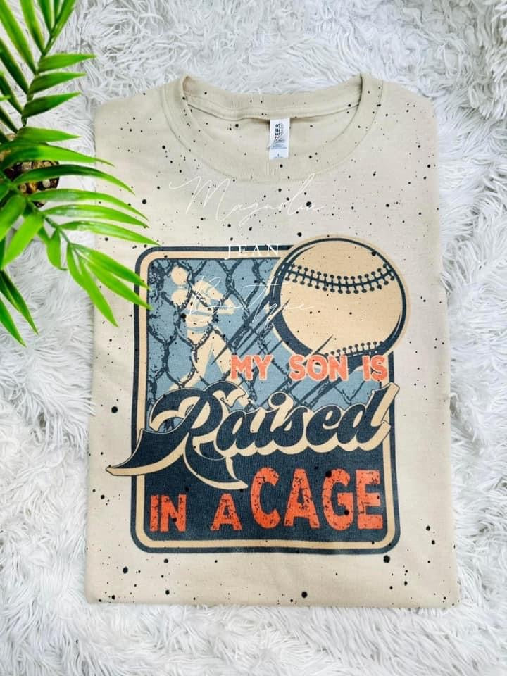 ⚾️Special Order Baseball Tee ⚾️  My Son Is Raised In A Cage