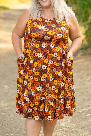 Bailey Dress Brown Fall Floral