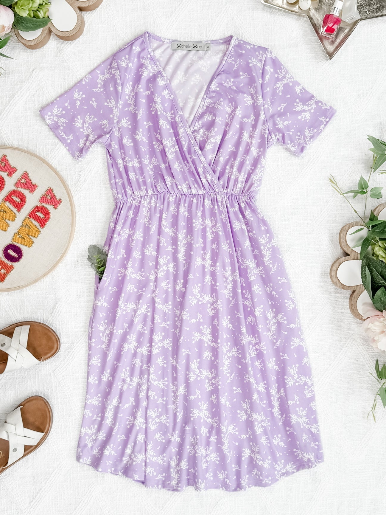 Tinley Dress Lavender Petal Floral