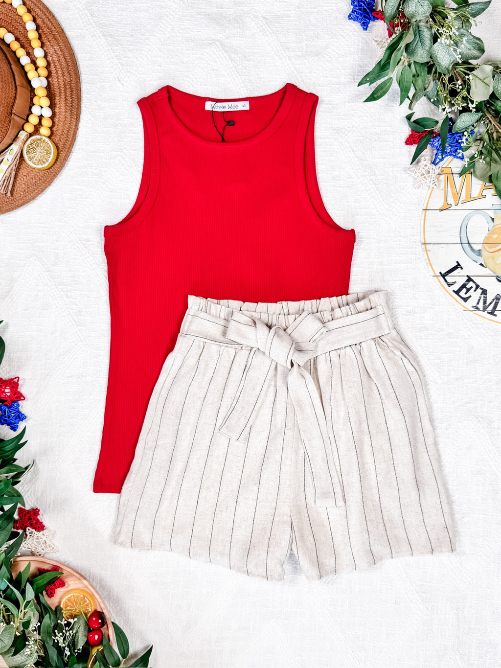 Libby LInen Shorts Cream