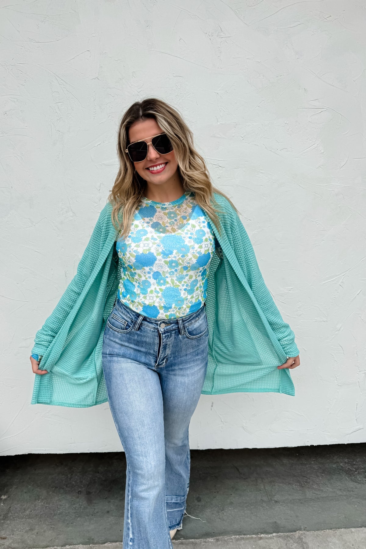 🌼PREORDER 🌼 Pretty Pastel Lola Cardigan Teal