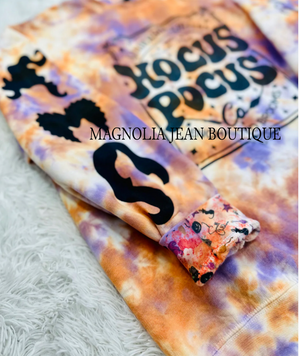 🖤SPECIAL ORDER🖤 Halloween Marble Dye Come We Fly Hocus Pocus Crew Sweatshirt S-4X