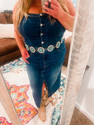 Frankie Denim Overall Dress