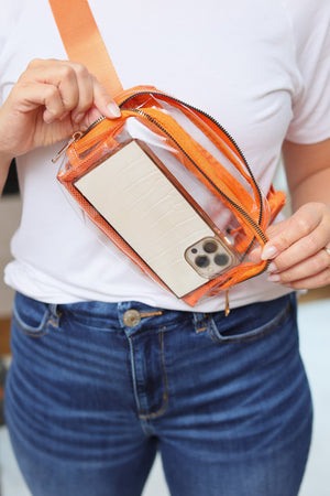 Clear Bag- Orange