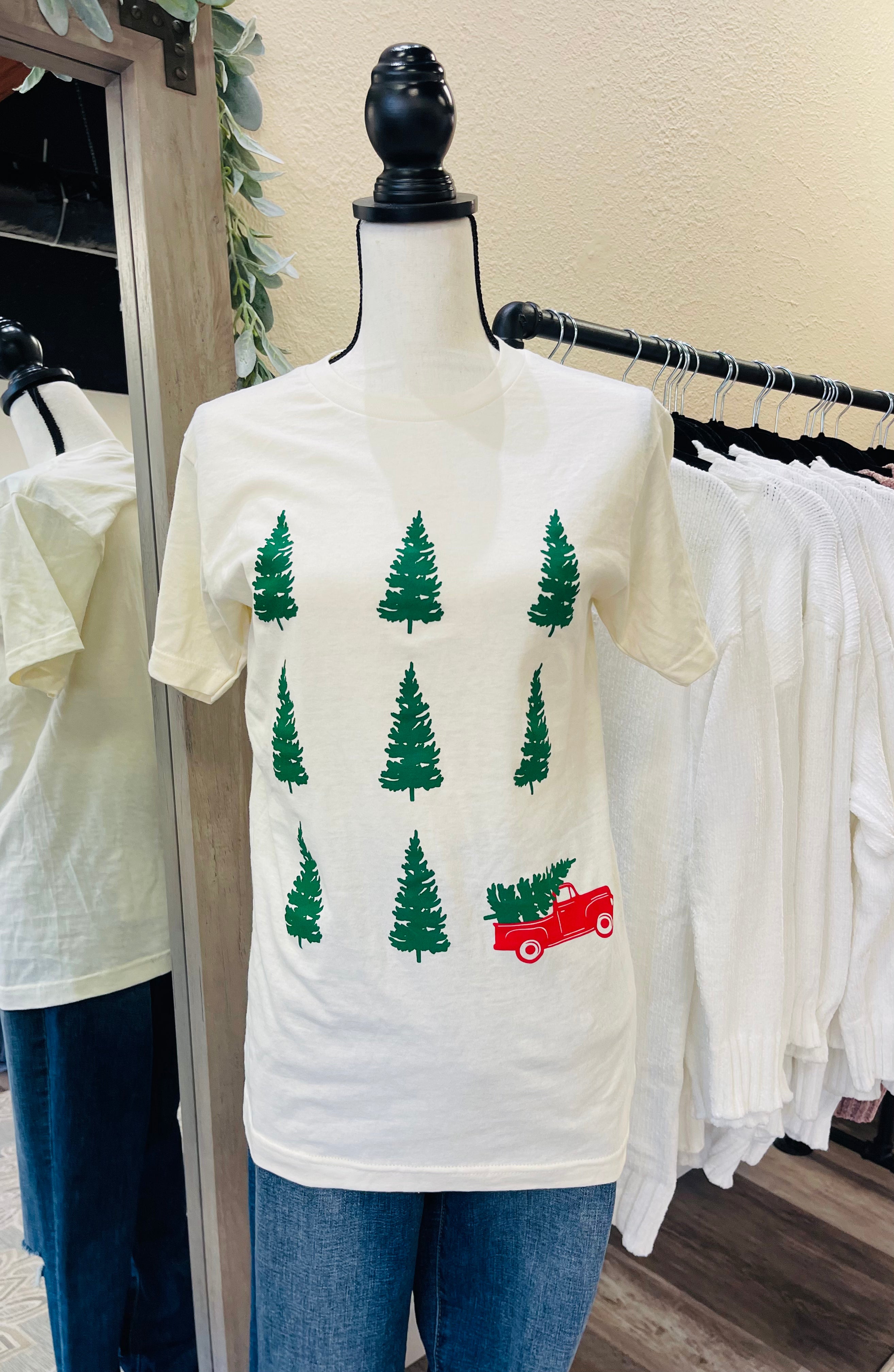 🎄IN STOCK🎄Vintage Truck and Trees Tee