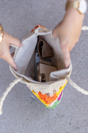 Floral Cinch Bag Multi