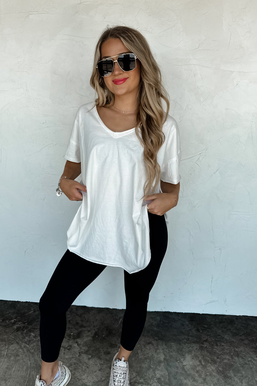 ✨PREORDER ✨Joey Washed Cotton Boyfriend Tee White