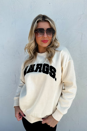 🖤PREORDER🖤 Margs Sherpa Letter  Sweatshirt