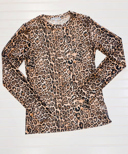 Dress It Up Mesh Top Cheetah