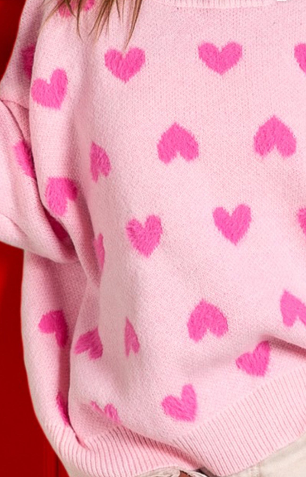 All Over Hearts Sweater