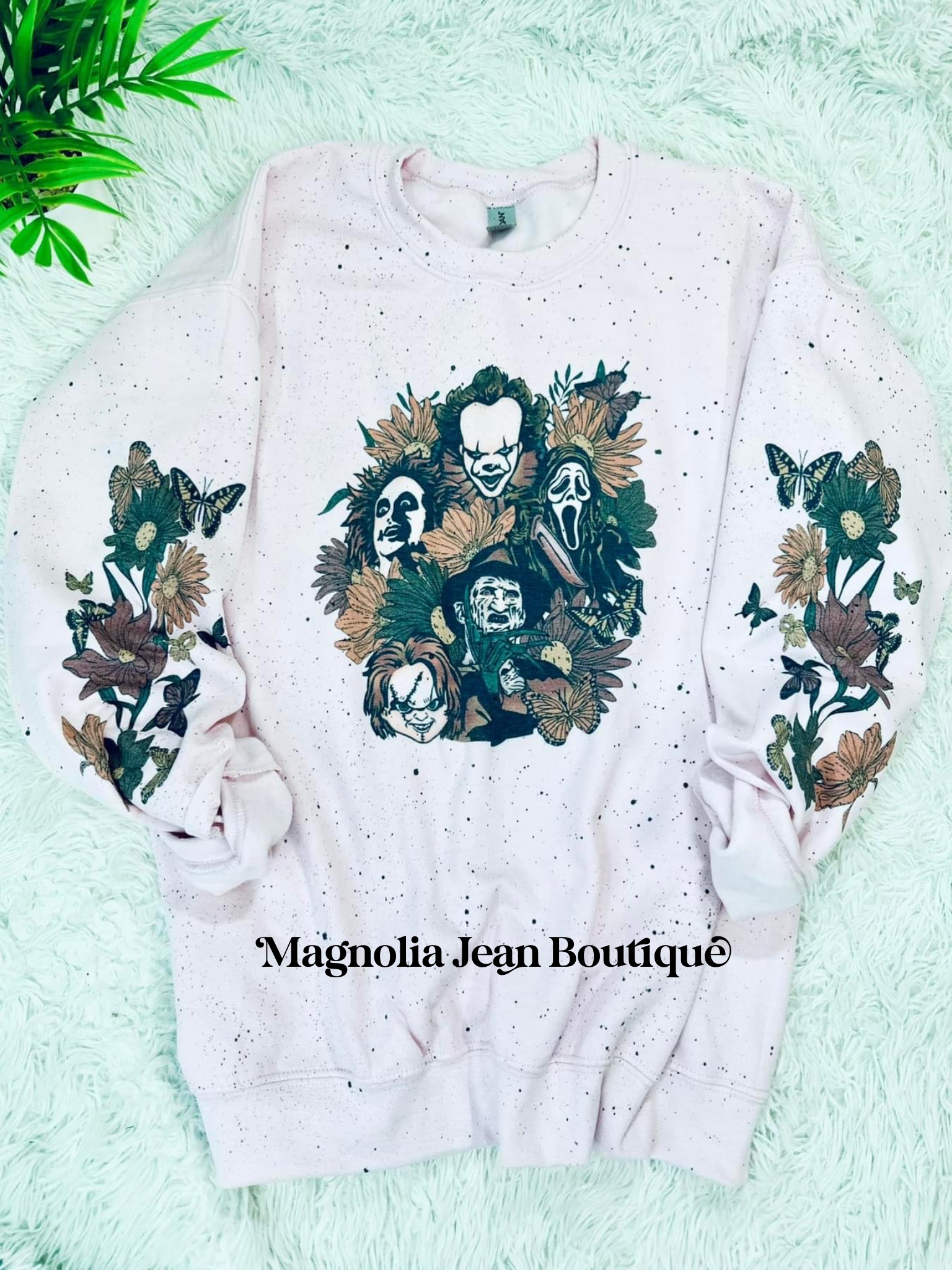 🖤SPECIAL ORDER 🖤Autumn Floral Spooky Squad Crew Sweatshirt S-4X