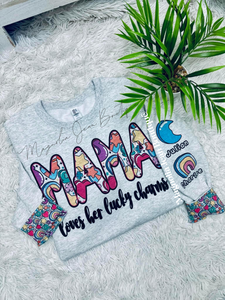🌈 SPECIAL ORDER CUSTOM🌈 Mama’s Lucky Charm Personalized Crew Sweatshirt (pick any name you want!)