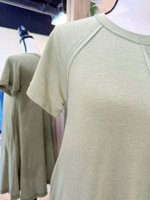 Weekender Olive Tee Dress