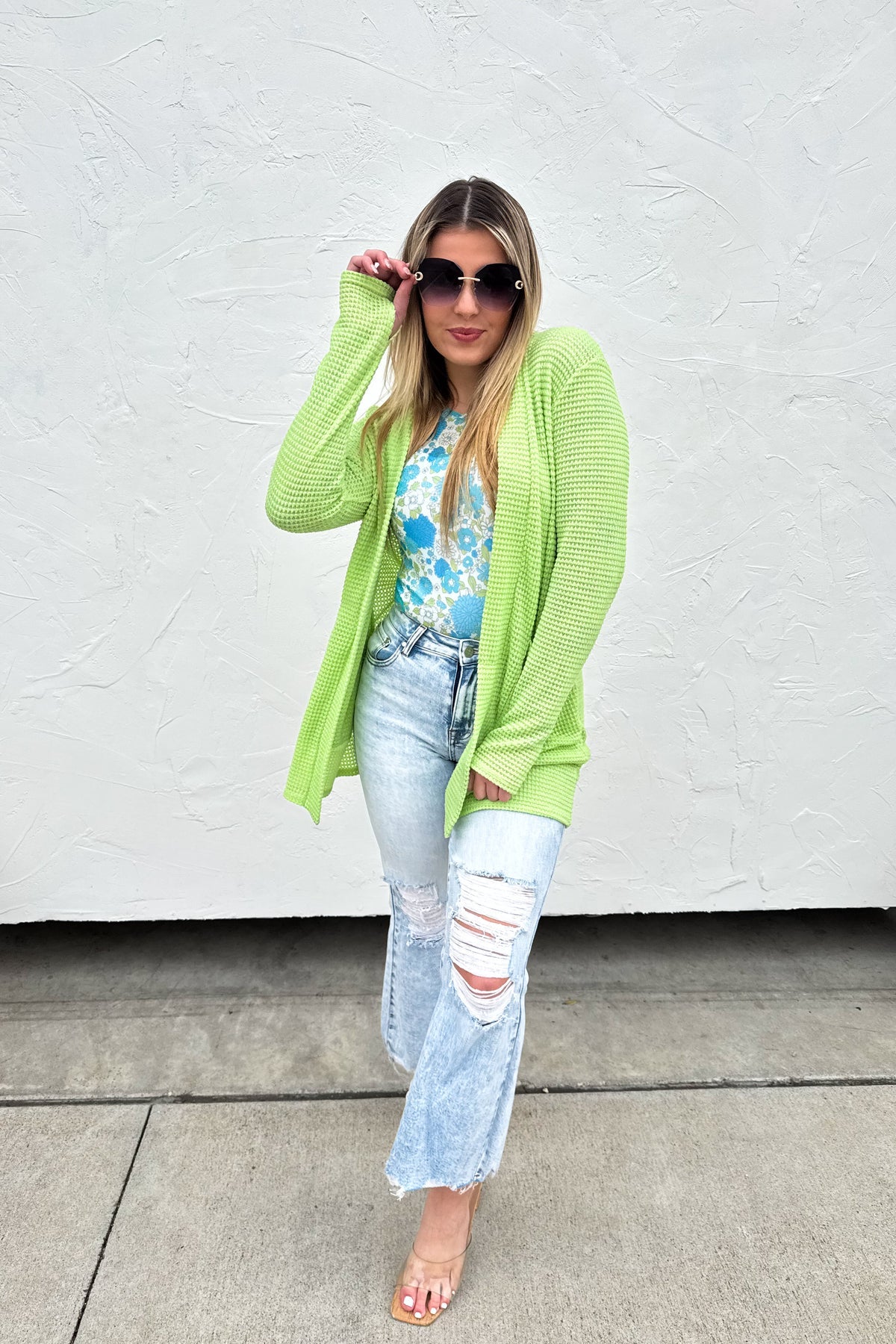 🌼PREORDER 🌼 Pretty Pastel Lola Cardigan Lime