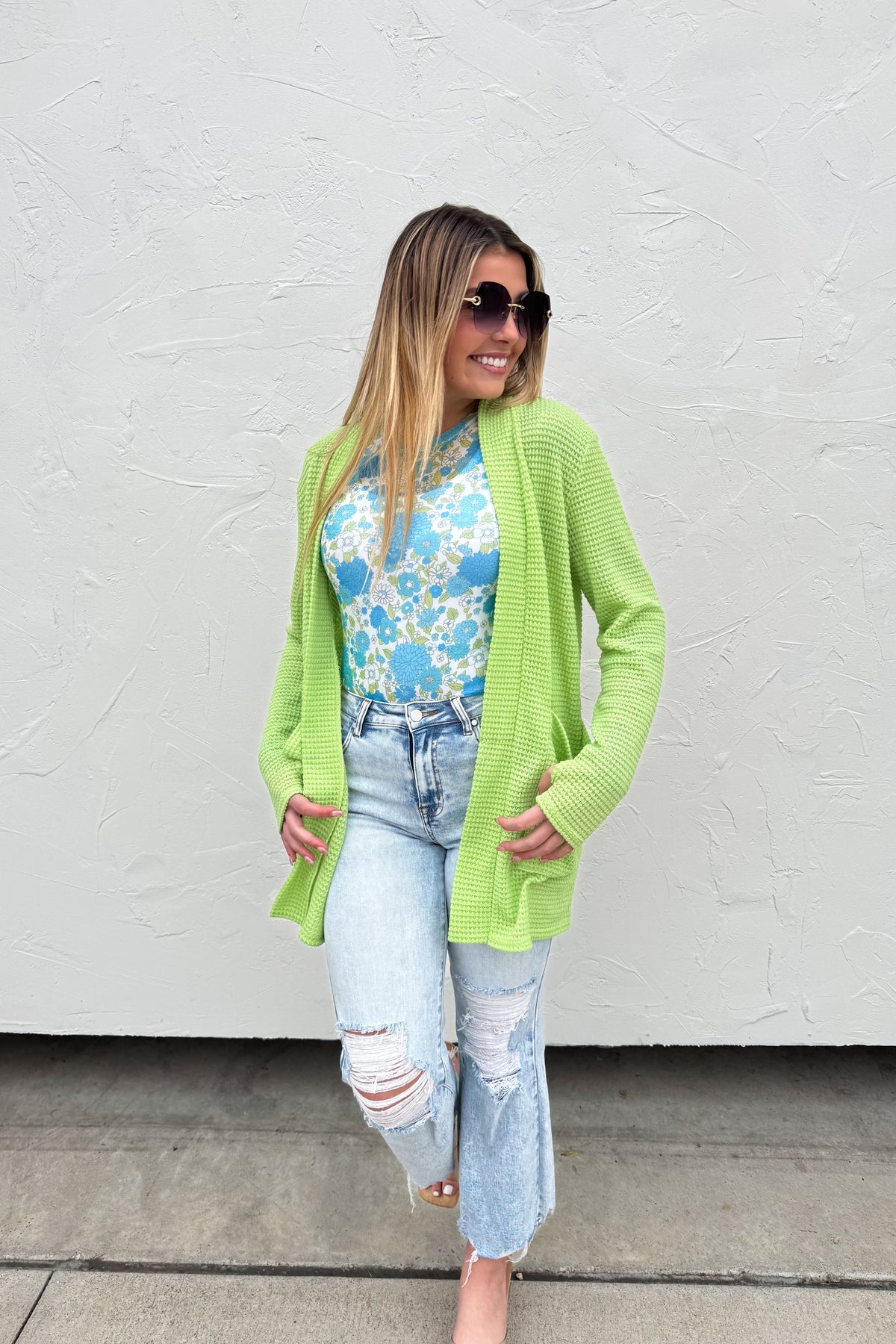 🌼PREORDER 🌼 Pretty Pastel Lola Cardigan Lime