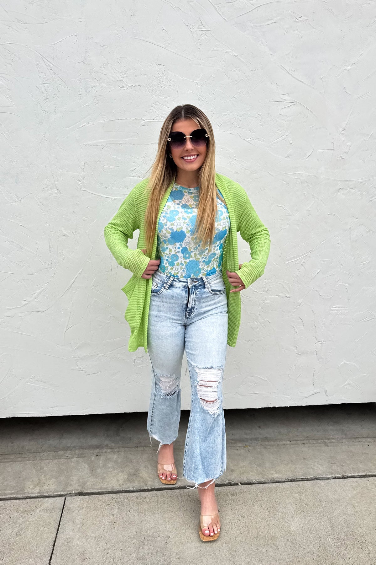 🌼PREORDER 🌼 Pretty Pastel Lola Cardigan Lime