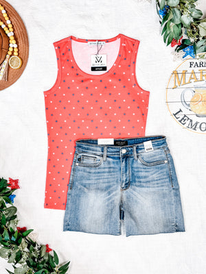 Ava Tank Red Freedom Stars