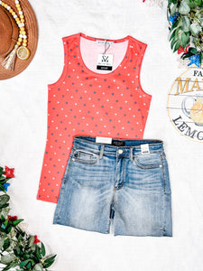 Ava Tank Red Freedom Stars