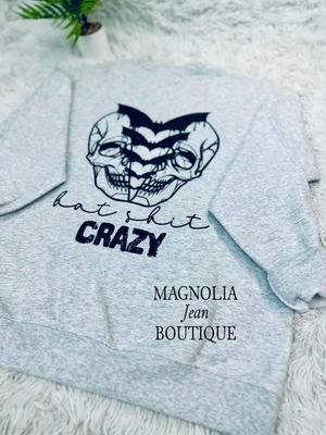 🖤SPECIAL ORDER🖤 Halloween Bat Shit Crazy Crew Sweatshirt S-4X