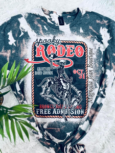 🖤Special Order🖤S-4X Spooky Rodeo Bleached Tee