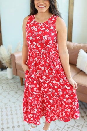 Bailey Dress Red Floral