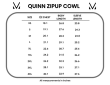 Quinn ZipUP Cowl Teal