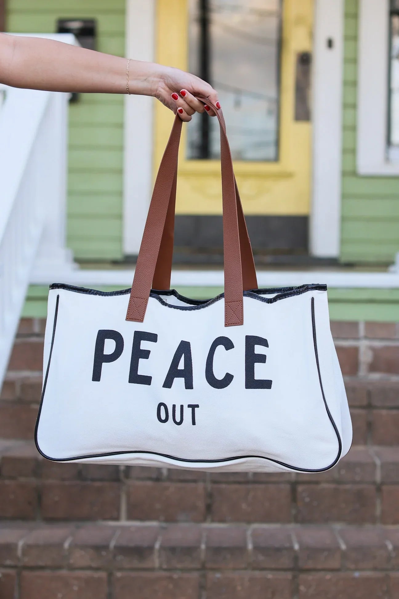 Peace Out Canvas Bag