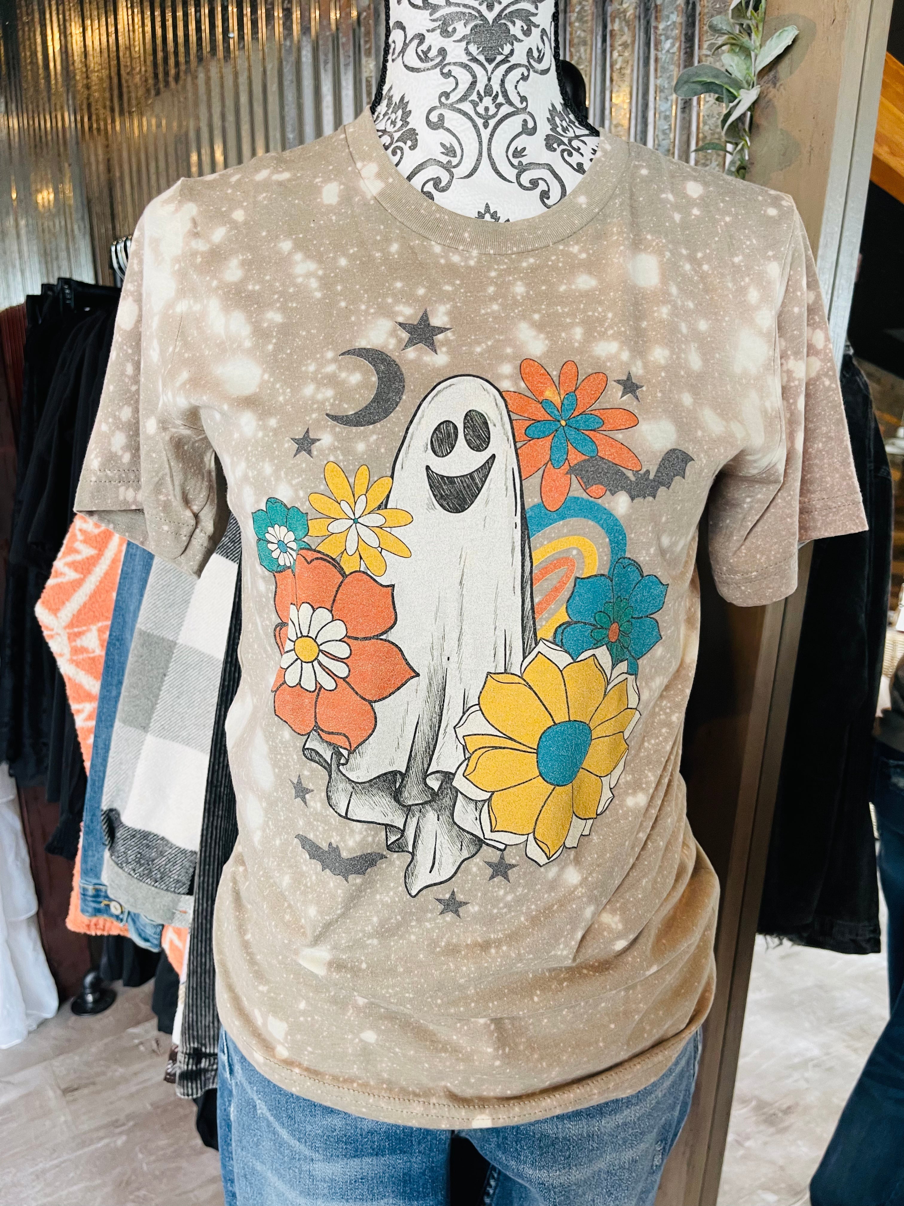 Ghost Fall Floral Bleached Tee