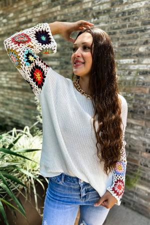 Indie Crochet Top White