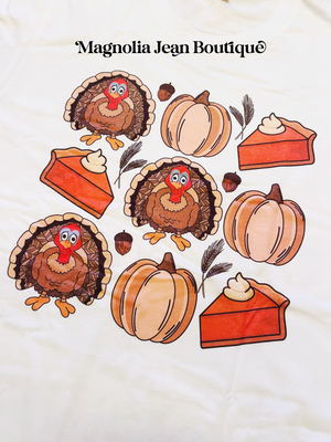 Rows Of Cute Thanksgiving Tee