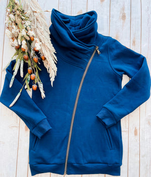 Quinn ZipUP Cowl Navy