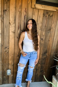 ✨PREORDER✨ Sizes 1-5X✨Blakeley Urban Distressed Crop Jeans