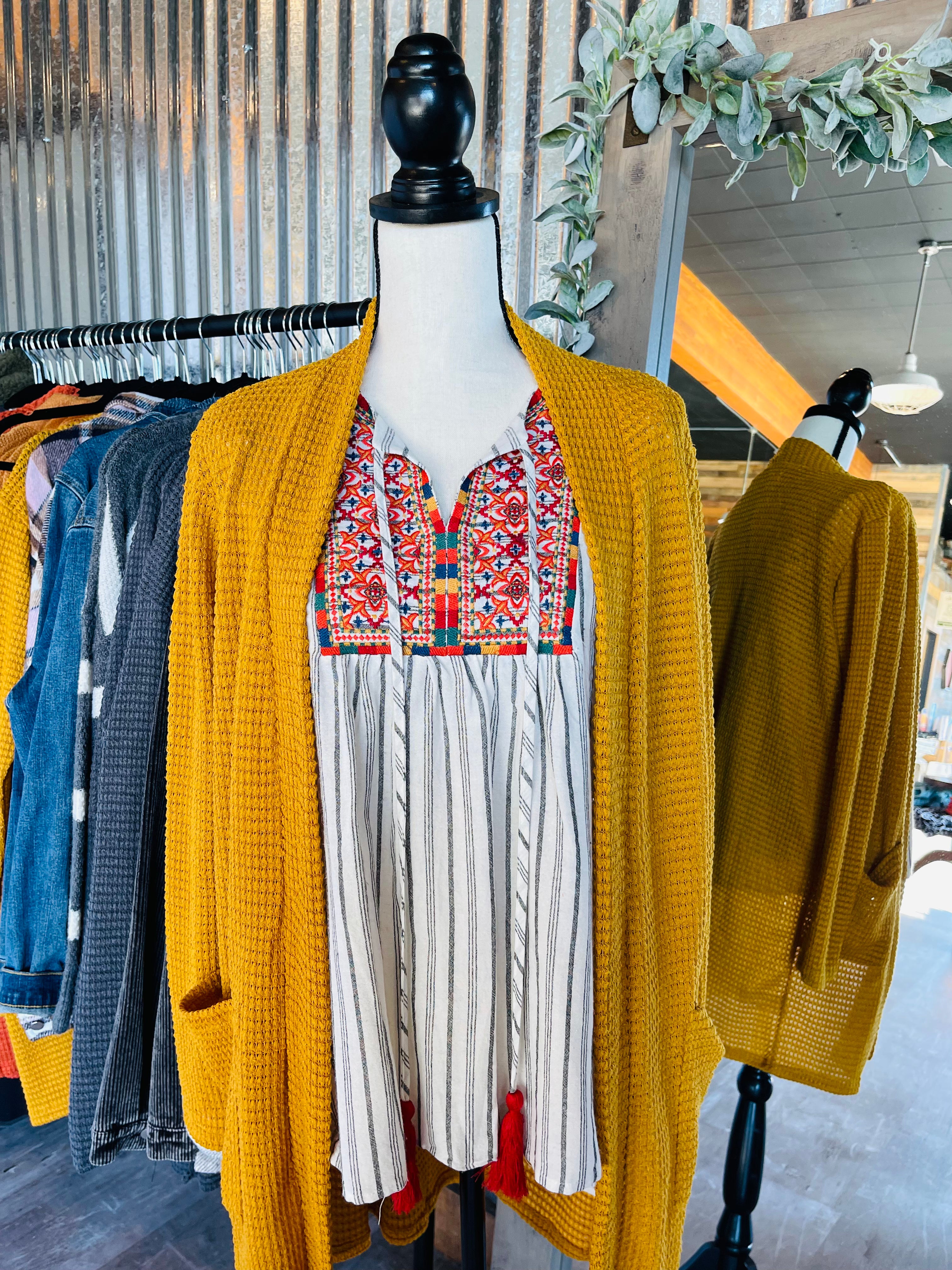 Fall Lola Cardigan Mustard