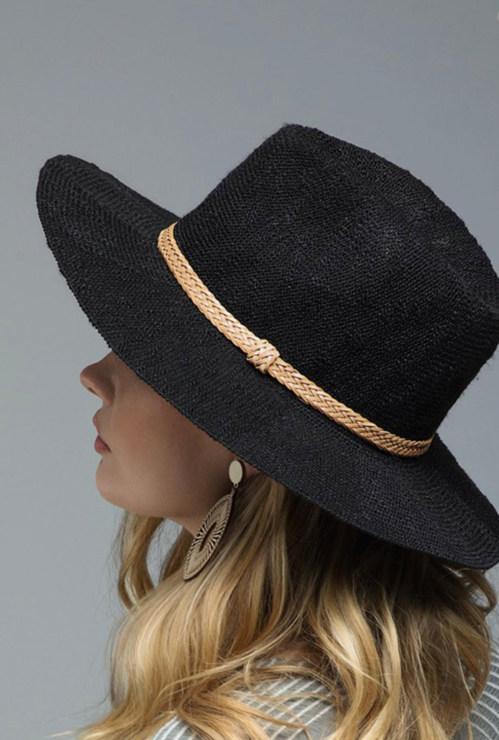 Hampton Fedora Hat Black