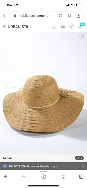 Natural Beauty Wide Brim Sun Hat